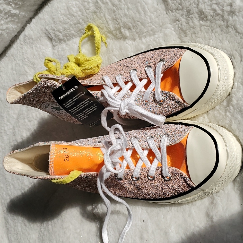Converse x JW Anderson Sneakers Pink / Orange Sparkle - Picture 11 of 17